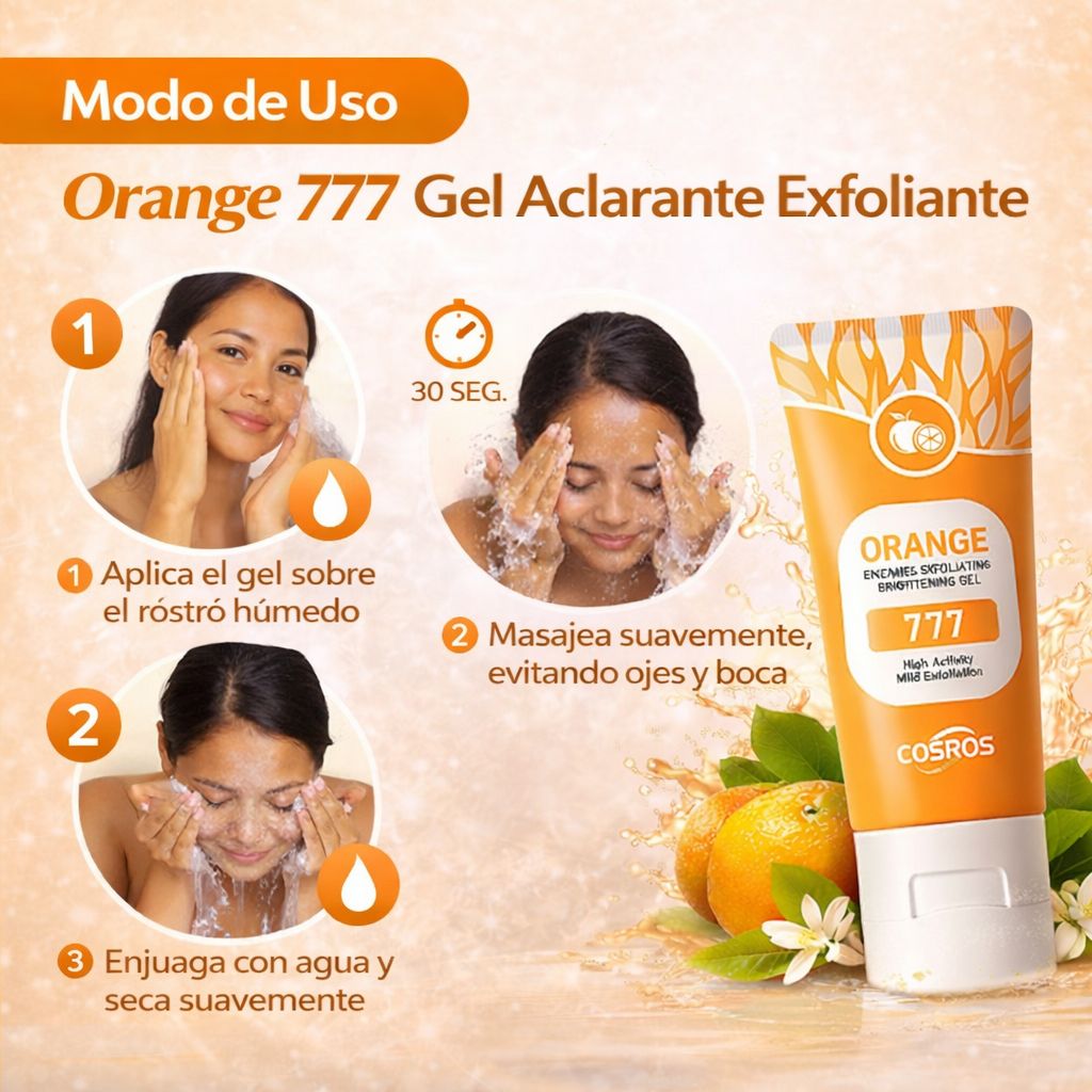 EXFOLIANTE ORANGE - ANTIMANCHAS, PIEL RADIANTE EN MINUTOS