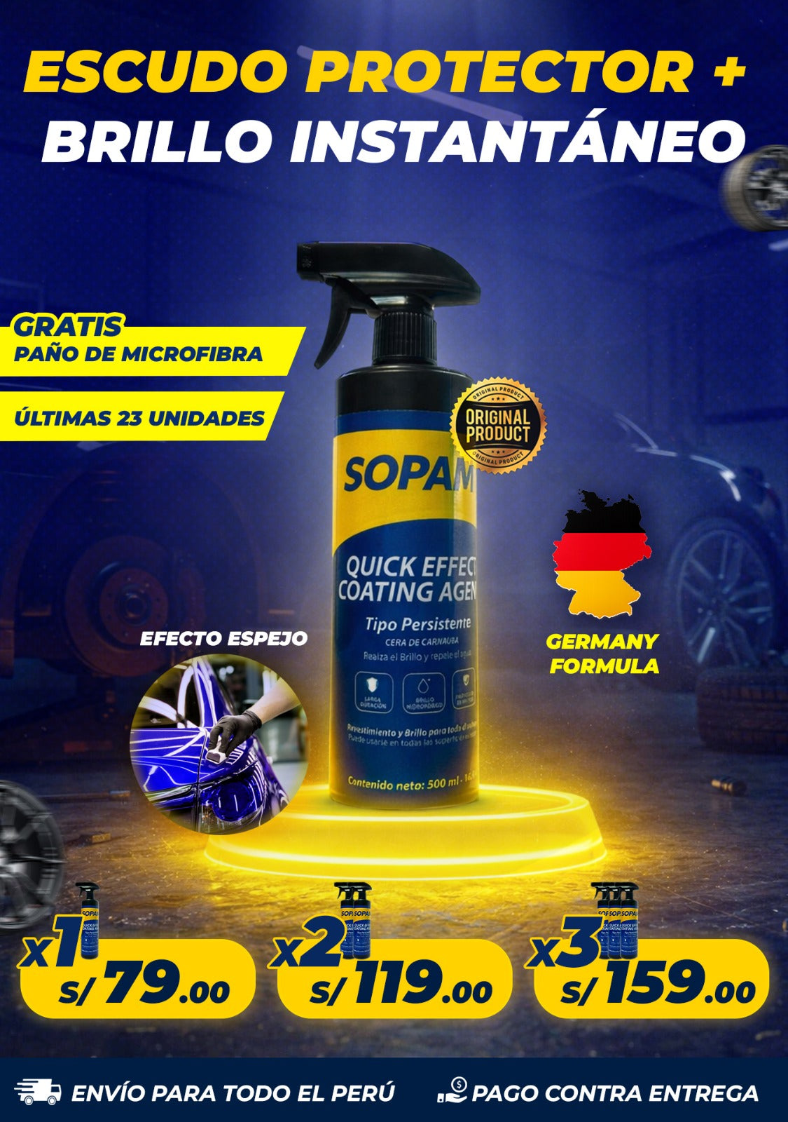SOPAMI™ - Abrillantador Premium, tu auto impecabe y protegido
