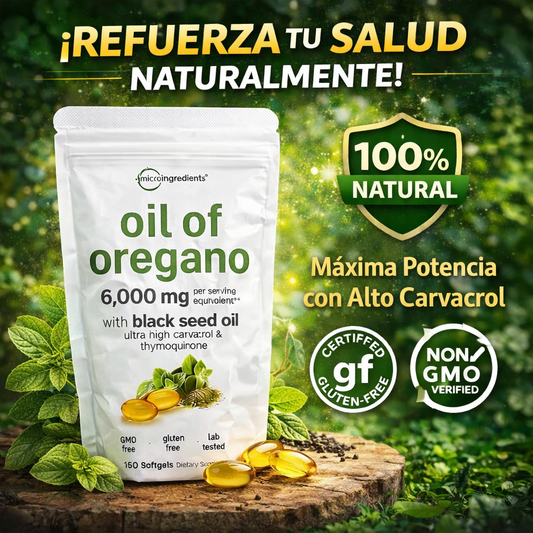 Oil of Oregano 6000mg – Refuerzo Natural para tu Sistema Inmunológico