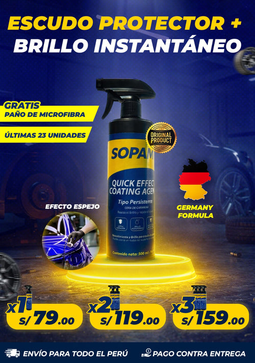 SOPAMI™ - Abrillantador Premium, tu auto impecabe y protegido